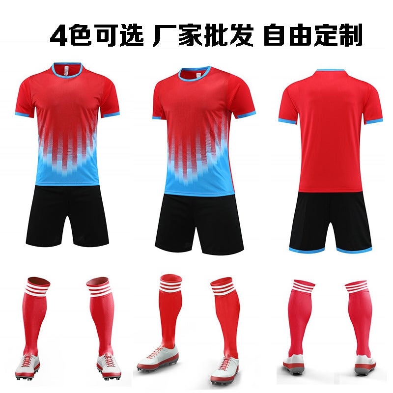 Short-Sleeved Competition Running Uniforms For Primary And Secondary School Students, Children'S Football Uniforms, Suits For Men And Women, Sports Training And Youth Training - Image 2